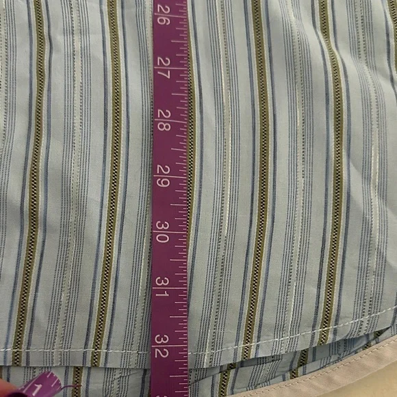 Tommy Bahama Light Blue Striped Button Down Shirt - Picture 8 of 8